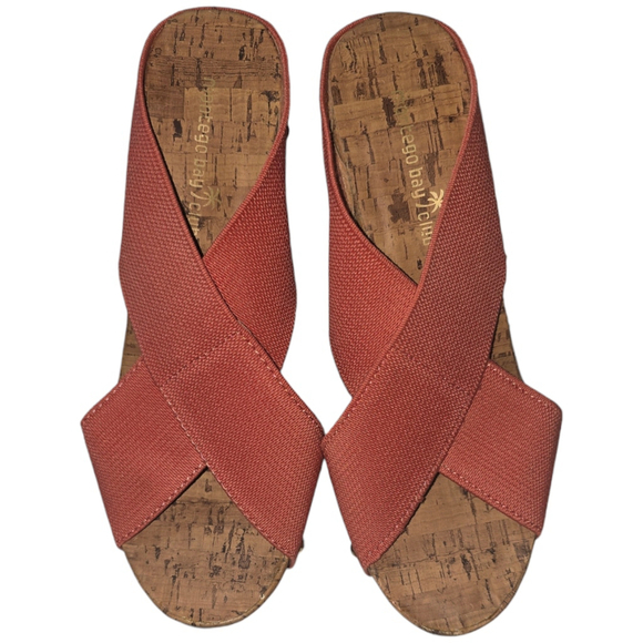 Women's Montego Bay Club TALLY Coral Wedges Size 8.5 - Picture 3 of 9